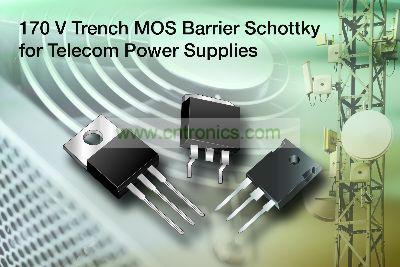 Vishay推出用於通信電源的170V TMBS整流器