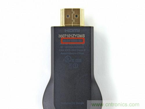 拆解新一代顛覆性產品: 穀歌Chromecast電視棒內部探秘