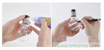 自製無電源發光燈泡