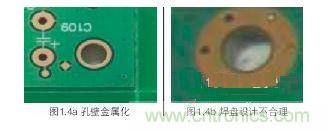 螺絲孔金屬化，焊盤設計不合理