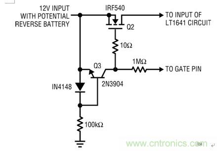 用於圖2和圖3的電池反向保護