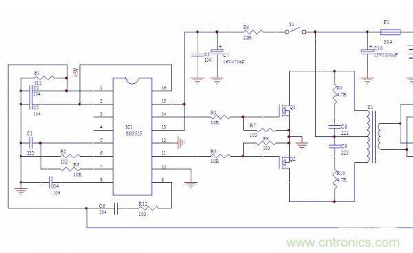 拆分講解逆變電源的前後級電路