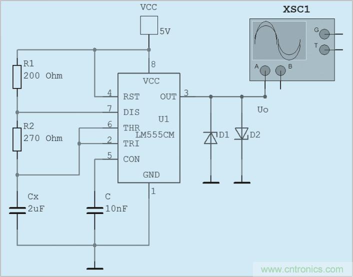 用555定時器如何設計電容測試儀？