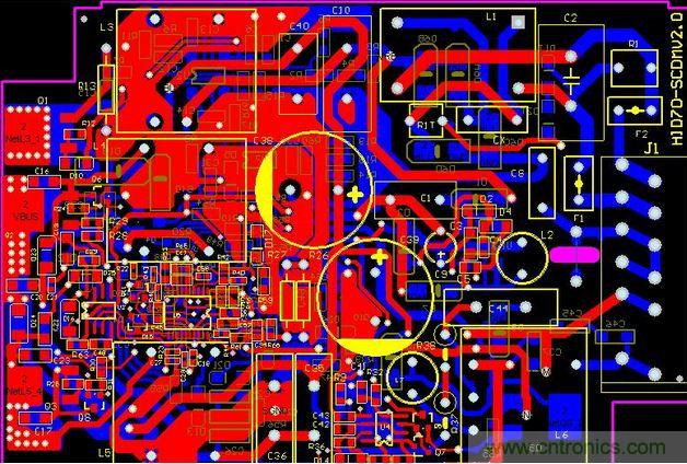 【導讀】對於一個新設計的電路板，調試起來往往會遇到一些困難，特別是當板比較大、元件比較多時，往往無從下手。但如果掌握好一套合理的調試方法，調試起來將會事半功倍。  　　對於剛拿回來的新pcb板，我們首先要大概觀察一下，板上是否存在問題，例如是否有明顯的裂痕，有無短路、開路等現象。如果有必要的話，可以檢查一下電源跟地線之間的電阻是否足夠大。  　　然後就是安裝元件了。相互獨立的模塊，如果您沒有把握保證它們工作正常時，最好不要全部都裝上，而是一部分一部分的裝上（對於比較小的電路，可以一次全部裝上），這zhe樣yang容rong易yi確que定ding故gu障zhang範fan圍wei，免mian得de到dao時shi遇yu到dao問wen題ti時shi，無wu從cong下xia手shou。一yi般ban來lai說shuo，可ke以yi把ba電dian源yuan部bu分fen先xian裝zhuang好hao，然ran後hou就jiu上shang電dian檢jian測ce電dian源yuan輸shu出chu電dian壓ya是shi否fou正zheng常chang。如ru果guo在zai上shang電dian時shi您nin沒mei有you太tai大da的de把ba握wo（即使有很大的把握，也建議您加上一個保險絲，以防萬一），可考慮使用帶限流功能的可調穩壓電源。先預設好過流保護電流，然後將穩壓電電源的電壓值慢慢往上調，並監測輸入電流、輸入電壓以及輸出電壓。如果往上調的過程中，沒有出現過流保護等問題，且輸出電壓也達到了正常，則說明電源部分OK。反之，則要斷開電源，尋找故障點，並重複上述步驟，直到電源正常為止。  　　接下來逐漸安裝其它模塊，每安裝好一個模塊，就上電測試一下，上電時也是按照上麵的步驟，以避免因為設計錯誤或/和安裝錯誤而導致過流而燒壞元件。  　　尋找故障的辦法一般有下麵幾種：  　　①測(ce)量(liang)電(dian)壓(ya)法(fa)。首(shou)先(xian)要(yao)確(que)認(ren)的(de)是(shi)各(ge)芯(xin)片(pian)電(dian)源(yuan)引(yin)腳(jiao)的(de)電(dian)壓(ya)是(shi)否(fou)正(zheng)常(chang)，其(qi)次(ci)檢(jian)查(zha)各(ge)種(zhong)參(can)考(kao)電(dian)壓(ya)是(shi)否(fou)正(zheng)常(chang)，另(ling)外(wai)還(hai)有(you)各(ge)點(dian)的(de)工(gong)作(zuo)電(dian)壓(ya)是(shi)否(fou)正(zheng)常(chang)等(deng)。例(li)如(ru)，一(yi)般(ban)的(de)矽(gui)三(san)極(ji)管(guan)導(dao)通(tong)時(shi)，BE結電壓在0.7V左右，而CE結電壓則在0.3V左右或者更小。如果一個三極管的BE結電壓大於0.7V（特殊三極管除外，例如達林頓管等），可能就是BE結就開路。  　　②信(xin)號(hao)注(zhu)入(ru)法(fa)。將(jiang)信(xin)號(hao)源(yuan)加(jia)至(zhi)輸(shu)入(ru)端(duan)，然(ran)後(hou)依(yi)次(ci)往(wang)後(hou)測(ce)量(liang)各(ge)點(dian)的(de)波(bo)形(xing)，看(kan)是(shi)否(fou)正(zheng)常(chang)，以(yi)找(zhao)到(dao)故(gu)障(zhang)點(dian)。有(you)時(shi)我(wo)們(men)也(ye)會(hui)用(yong)更(geng)簡(jian)單(dan)的(de)辦(ban)法(fa)，例(li)如(ru)用(yong)手(shou)握(wo)一(yi)個(ge)鑷(nie)子(zi)，去(qu)碰(peng)觸(chu)各(ge)級(ji)的(de)輸(shu)入(ru)端(duan)，看(kan)輸(shu)出(chu)端(duan)是(shi)否(fou)有(you)反(fan)應(ying)，這(zhe)在(zai)音(yin)頻(pin)、視頻等放大電路中常使用（但要注意，熱底板的電路或者電壓高的電路，不能使用此法，否則可能會導致觸電）。如果碰前一級沒有反應，而碰後一級有反應，則說明問題出在前一級，應重點檢查。  　　③當然，還有很多其它的尋找故障點的方法，例如看、聽、聞、摸等。&ldquo;看&rdquo;就是看元件有無明顯的機械損壞，例如破裂、燒黑、變形等;&ldquo;聽&rdquo;就是聽工作聲音是否正常，例如一些不該響的東西在響，該響的地方不響或者聲音不正常等;&ldquo;聞&rdquo;就是檢查是否有異味，例如燒焦的味道、電容電解液的味道等，對於一個有經驗的電子維修人員來說，對這些氣味是很敏感的;&ldquo;摸&rdquo;jiushiyongshouqushitanqijiandewendushifouzhengchang，lirutaire，huozhetailiang。yixiegonglvqijian，gongzuoqilaishihuifare，ruguomoshangqushiliangde，zejibenshangkeyipanduantameiyougongzuoqilai。danruguobugairededifangrelehuozhegairededifangtairele，nayeshibuxingde。yibandegonglvsanjiguan、穩壓芯片等，工作在70度以下是完全沒問題的。70度大概是怎樣的一個概念呢？如果你將手壓上去，可以堅持三秒鍾以上，就說明溫度大概在70度以下（注意要先試探性的去摸，千萬別把手燙傷了）。  　　好(hao)了(le)，關(guan)於(yu)調(tiao)試(shi)的(de)問(wen)題(ti)，我(wo)們(men)今(jin)天(tian)就(jiu)暫(zan)時(shi)講(jiang)這(zhe)麼(me)多(duo)，如(ru)果(guo)想(xiang)要(yao)了(le)解(jie)更(geng)多(duo)的(de)調(tiao)試(shi)方(fang)法(fa)和(he)經(jing)驗(yan)，可(ke)以(yi)去(qu)找(zhao)一(yi)些(xie)家(jia)用(yong)電(dian)器(qi)維(wei)修(xiu)的(de)書(shu)來(lai)看(kan)看(kan)，一(yi)個(ge)好(hao)的(de)設(she)計(ji)人(ren)員(yuan)，首(shou)先(xian)應(ying)該(gai)是(shi)一(yi)個(ge)好(hao)的(de)維(wei)修(xiu)人(ren)員(yuan)。