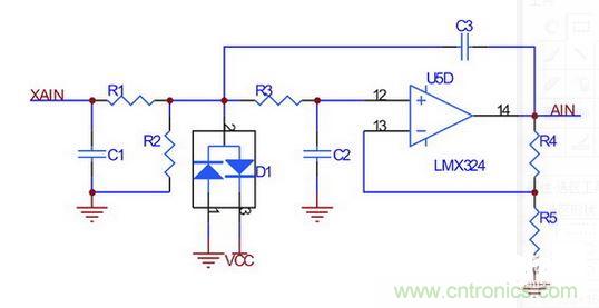 橫擺角速度、縱向/橫向加速度傳感器接口電路