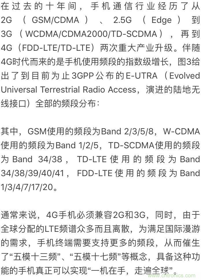 關於手機射頻芯片知識，你還不知道的事！