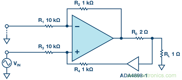 高精度、快速建立的大電流源