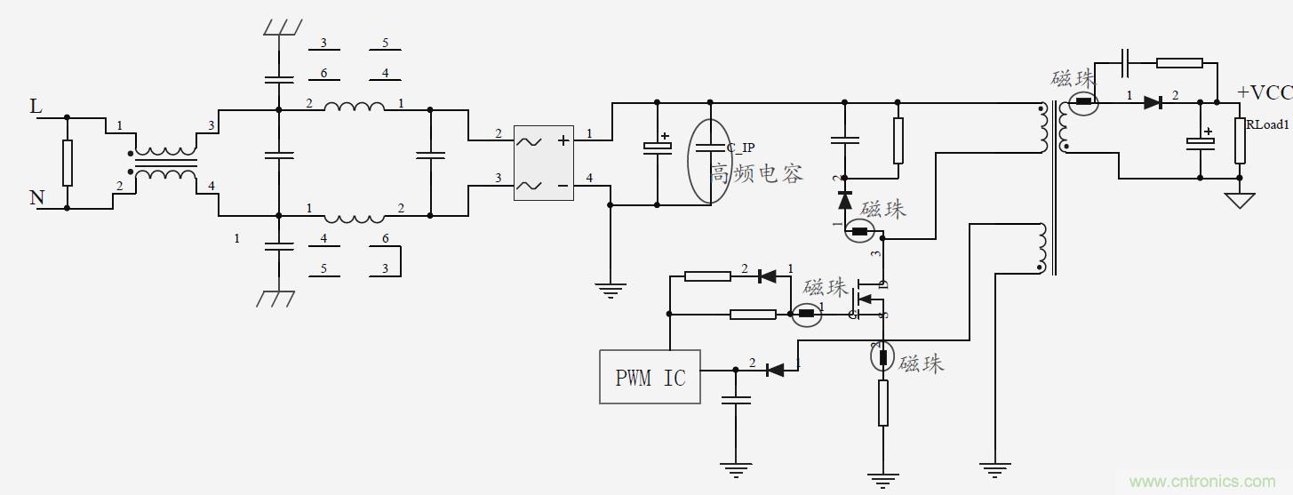 如何改善開關電源電路的EMI特性？