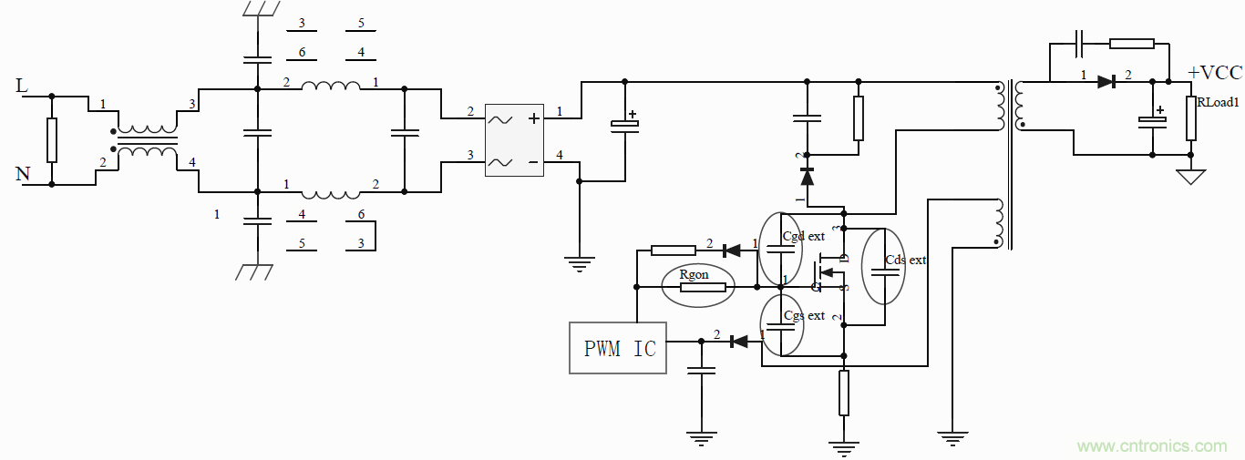 如何改善開關電源電路的EMI特性？