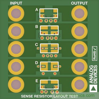 改進低值分流電阻的焊盤布局，優化高電流檢測精度