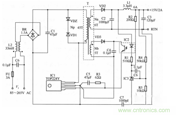六款簡單的開關電源電路設計，內附原理圖詳解