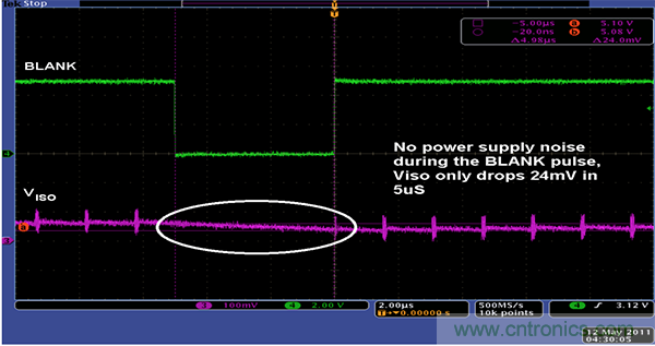利用isoPower器件屏蔽電源，從而提高精度