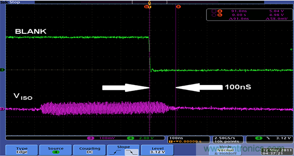 利用isoPower器件屏蔽電源，從而提高精度