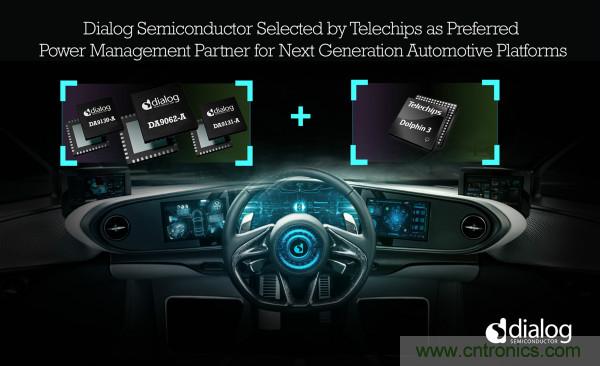 Dialog成為Telechips優選電源管理合作夥伴，助力下一代汽車平台