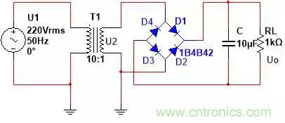 如何選擇單相橋式整流濾波電路中的電容電阻？