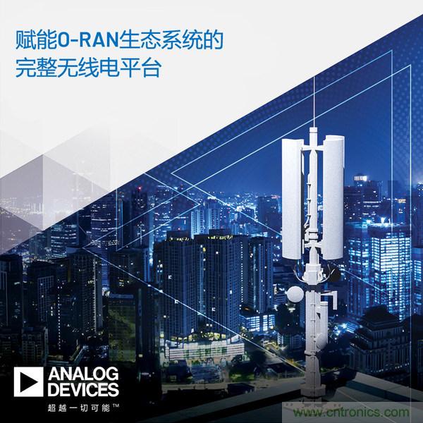 ADI推出支持5G O-RAN生態係統的完整無線電平台