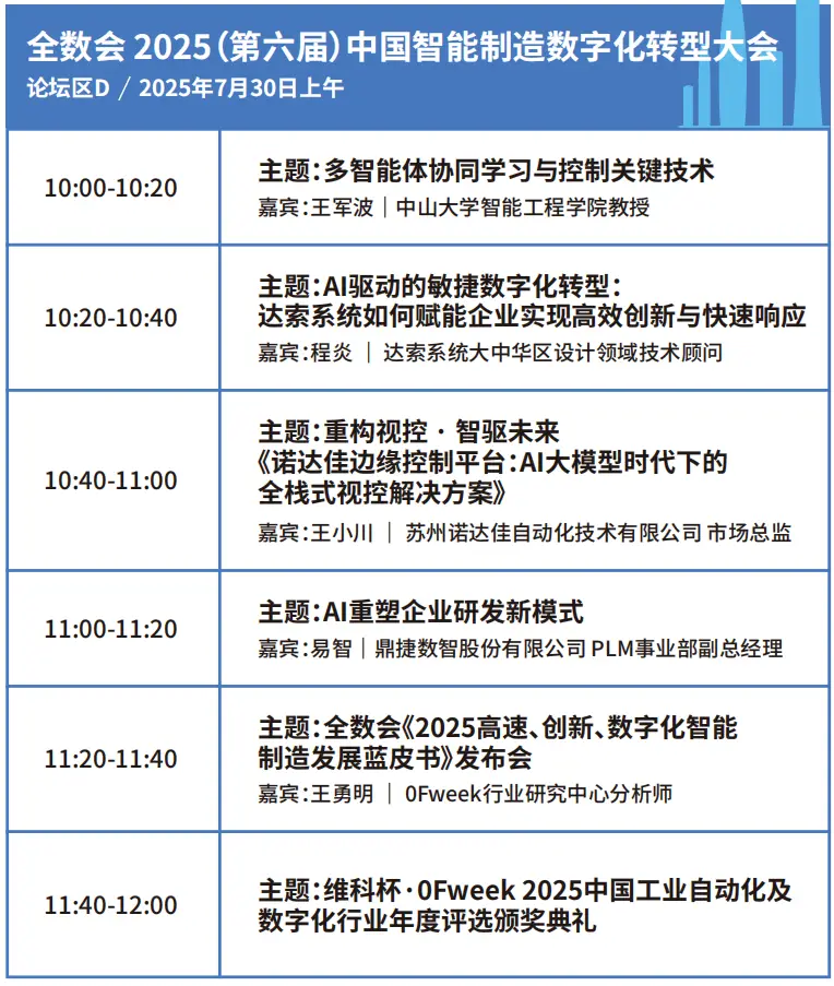 2025深圳智能工業展倒計時：華為、大族、富士康等名企齊聚（附超全參觀攻略）